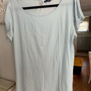 GAP Pastel Blue Scoop Neck Short Sleeve Tee. Never worn. Apologies for wrinkles.